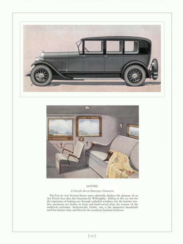 1927 Lincoln Cars Brochure Page 5